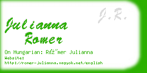 julianna romer business card